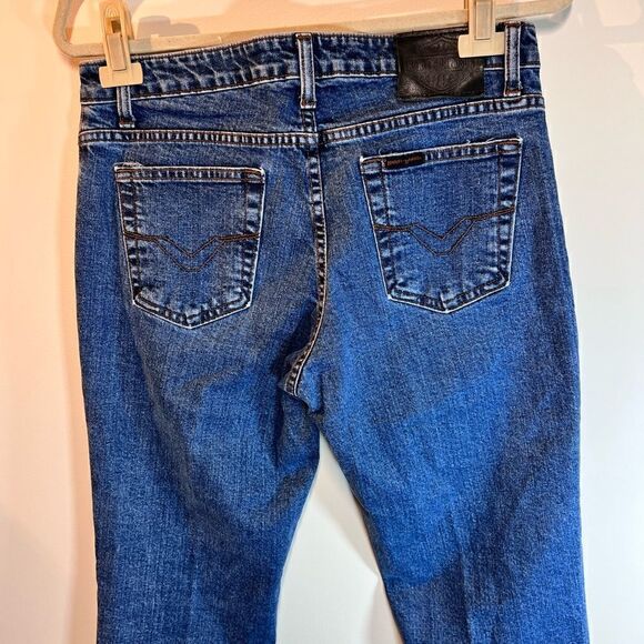 Harley Davidson Midrise Bootcut Jeans Women Sz 10 P 33/29 - Picture 5 of 9